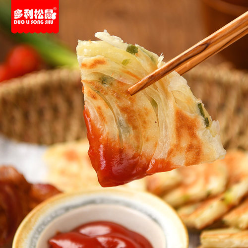 正宗老上海葱油饼40片家庭装餐饮店商用厂家直销正宗鲜葱香手抓饼 - 图1