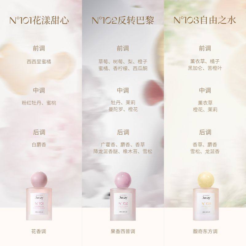 且遇Away致敬寻爱系列香水持久留香幻彩鎏金花果香清新自然,淘宝优惠券,粉丝福利购,淘宝优惠卷