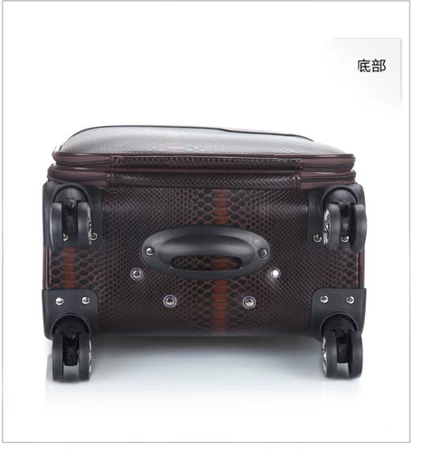 Ретро квадратный портативный универсальный чемодан, 18 дюймов