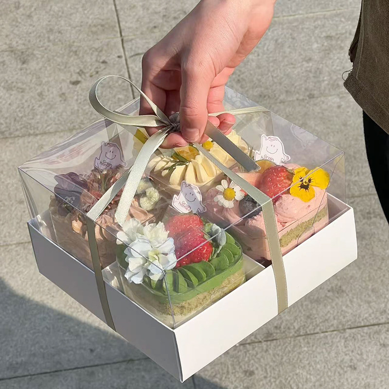 网红春季方形塑料透明慕斯蛋糕杯小甜品打包盒带盖一次性方形杯子,淘宝优惠券,粉丝福利购,淘宝优惠卷