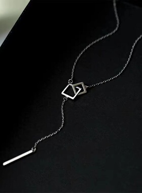 S925银项链女生轻奢小众设计锁骨链配饰品2023新款爆款颈链高级感