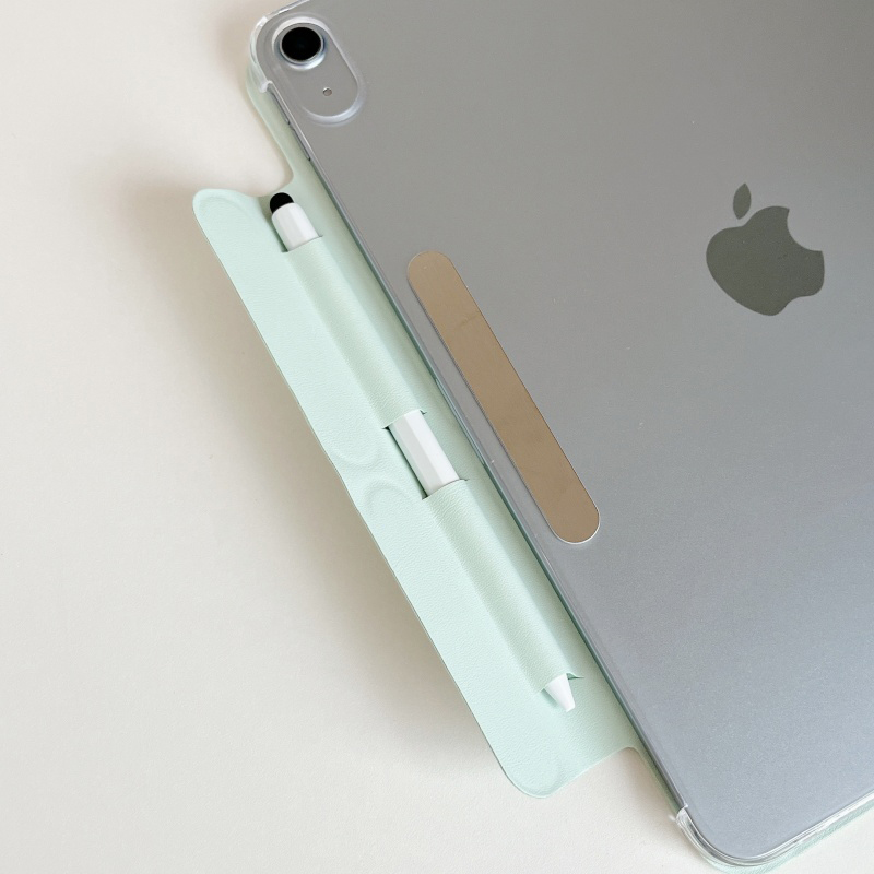 磁吸搭扣2025款M3苹果ipadAir7平板电脑11代防弯8/9保护套air6/5/3透明10代亚克力pro10.5防摔mini7适用8.3寸 - 图0