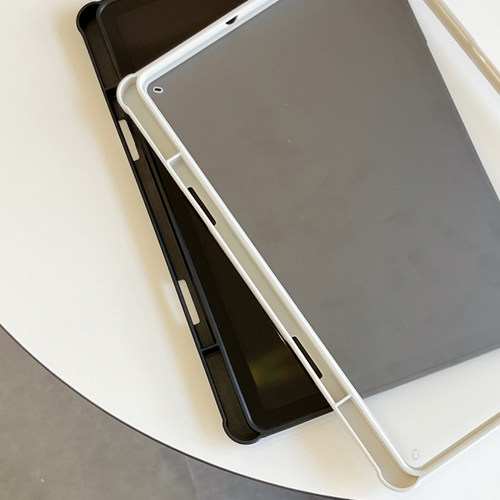 三星tab S10+保护套S8+12.4平板S6LITE简约10.4带笔槽A9+11寸磨砂亚克力S7FE适用S9FE+硬壳S7/S8/S9防弯X700 - 图1