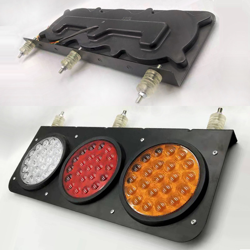 大货车LED中集挂车后尾灯24V五寸大三联转向刹车倒车组合尾灯总成,淘宝优惠券,粉丝福利购,淘宝优惠卷
