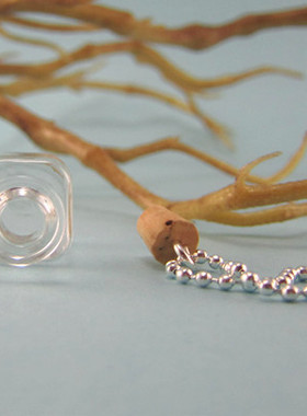 迷你项链小瓶子扩香胎毛吊坠