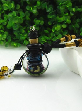 琉璃吊坠小瓶子香薰挂饰毛衣链
