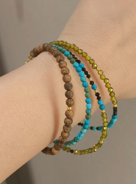 多用项链佛牌翡翠彩宝搭配链水晶奇楠颈链手链唐卡毛衣链老钱风