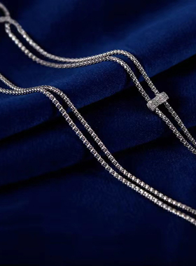 925银可调节多功能项链