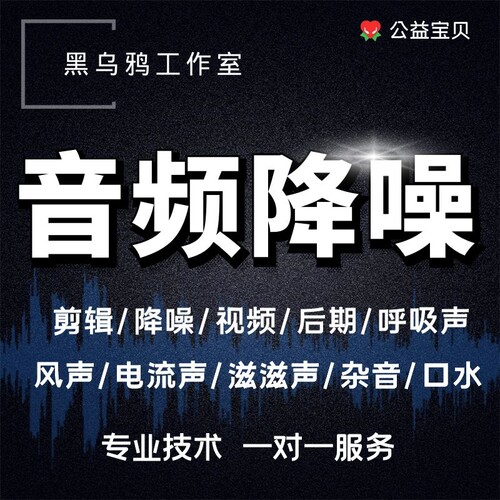 音频降噪处理录音修复去杂音后期制作声音剪辑音乐消除视频噪音 - 图1