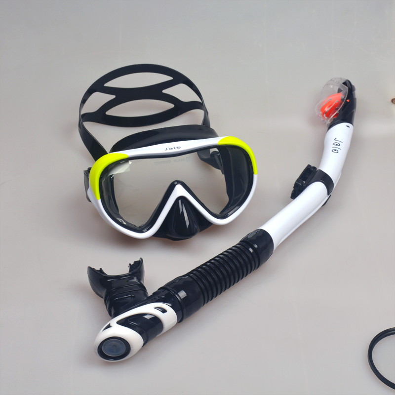 潜水镜浮潜三宝面罩面泳镜成人防雾平光可呼吸自由潜专业游泳装备-图0