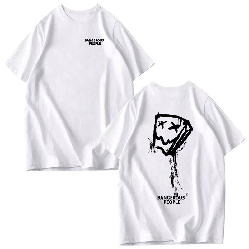 薛之谦dsp泼墨彩色纸袋人t恤衫 韩督T恤