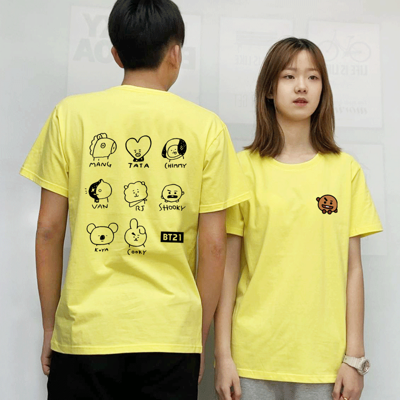 防弹少年团短袖夏季新款学生t恤衫 韩督T恤