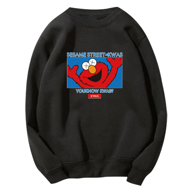 芝麻街联名女2020 ins长袖圆领卫衣 韩督卫衣