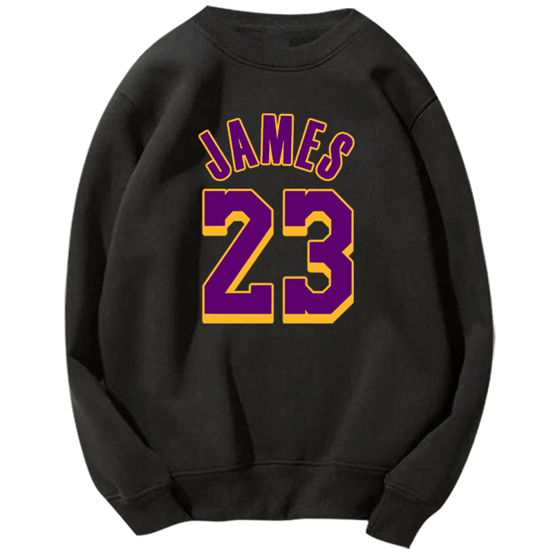 湖人队篮球男女可定制小皇帝卫衣 韩督卫衣