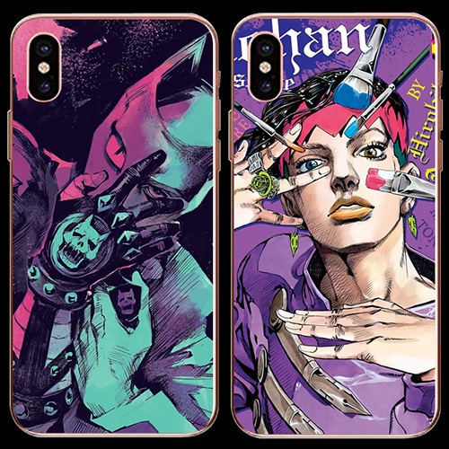 蘋果iphoneXS MAX XR 8plus JOJO的奇妙冒險 承太郎 玻璃手機殼