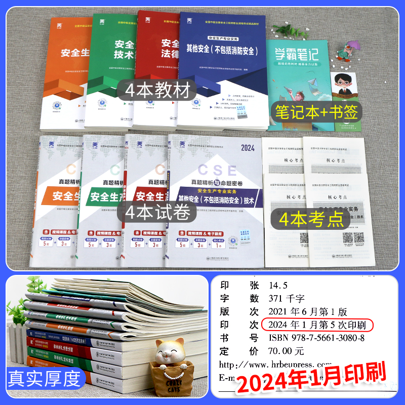 中级注册安全师工程师2024年教材官方考试注安师其他化工建筑施工煤矿生产法律法规管理技术基础历年真题试卷题库习题集初级网课程