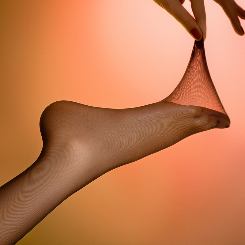 巧克力香氛味道超薄丝滑0D开档丝袜白茶香调脚尖透明高腰连裤袜女 - 图1