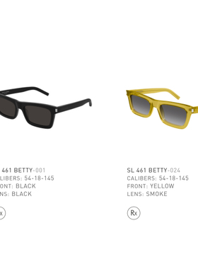 Saint Laurent圣罗兰YSL墨镜男女复古防紫外线板材方框太阳镜461