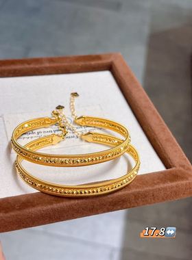 足金999水贝黄金5G工艺黄金编织手链女版时尚送女友2026新款