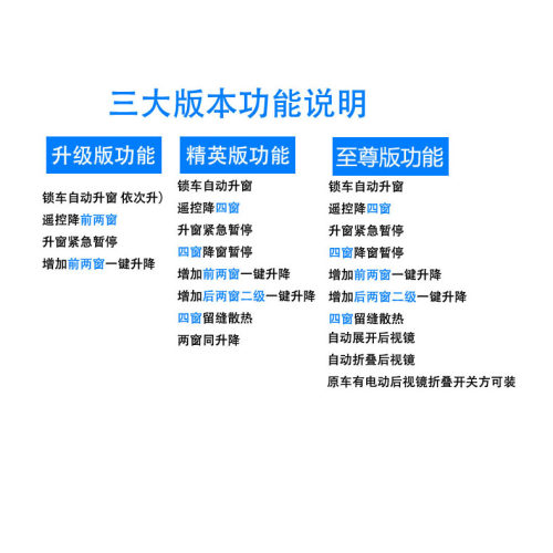 斯巴鲁XV森林人驰鹏傲虎力狮锁车自动关窗器车窗一键升降器升窗器-图3