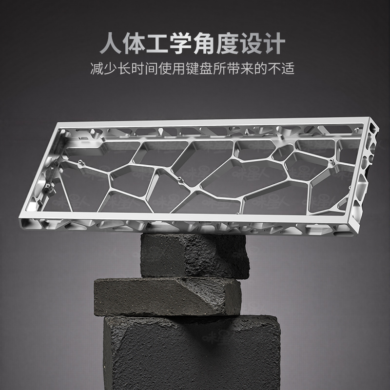 黑铁牛Holy60铝壳适用wooting60he外壳mad68键盘ace镂空gh小夜k61 - 图2