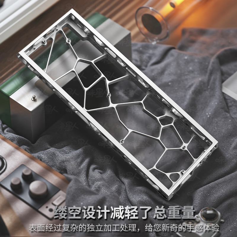 黑铁牛Holy60铝壳适用wooting60he外壳mad68键盘ace镂空gh小夜k61 - 图3