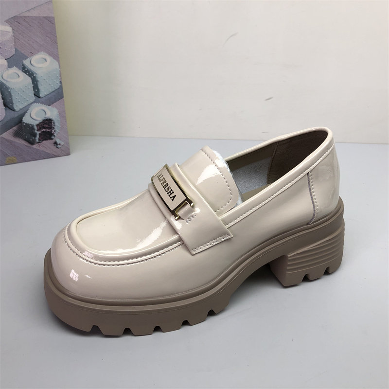 专柜撤柜处理乐福鞋女真皮春秋新款欧货松糕底牛皮单鞋女超厚底,淘宝优惠券,粉丝福利购,淘宝优惠卷