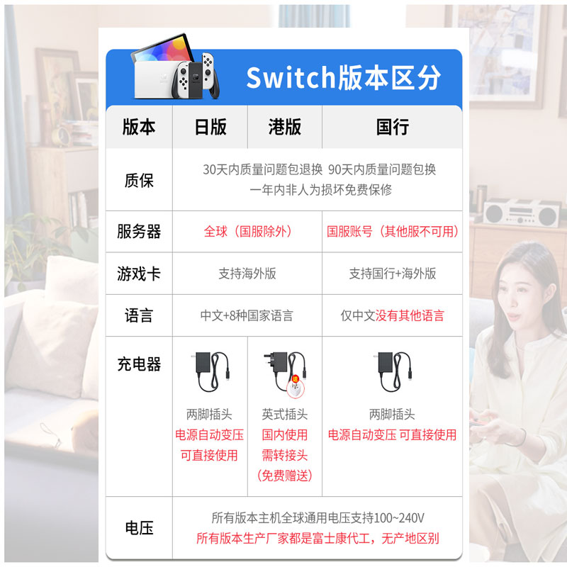 任天堂Switch OLED二手游戏机 NS主机Lite 续航日版港版 原装正品 - 图2