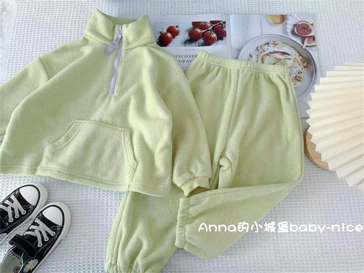 秋款童装儿童摇粒绒休闲套装男女童长袖长裤运动风卫衣两件套韩版,淘宝优惠券,粉丝福利购,淘宝优惠卷