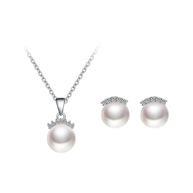 欧诗漫珠宝淡水珍珠耳钉强光亮吊坠925银套装女友送礼礼盒期盼,淘宝优惠券,粉丝福利购,淘宝优惠卷