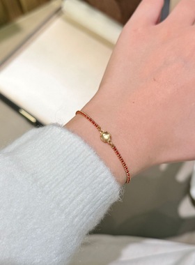 25新款天然水沫玉红色925纯银手链女高级感国风气质小众轻奢手饰