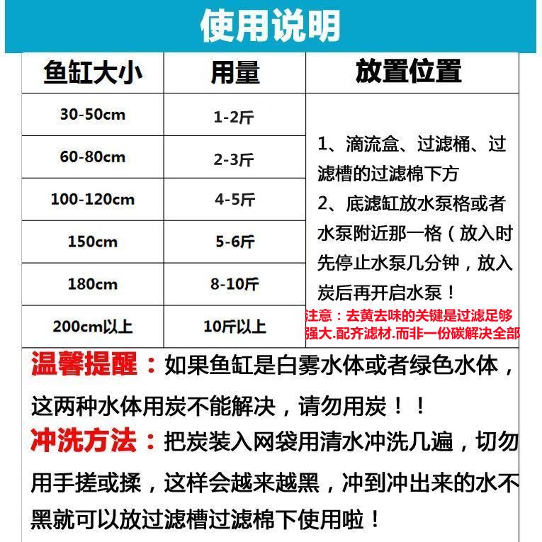 鱼缸养鱼净水活性炭平衡PH值去除腥臭味过滤材料优质椰壳炭活性碳 - 图2