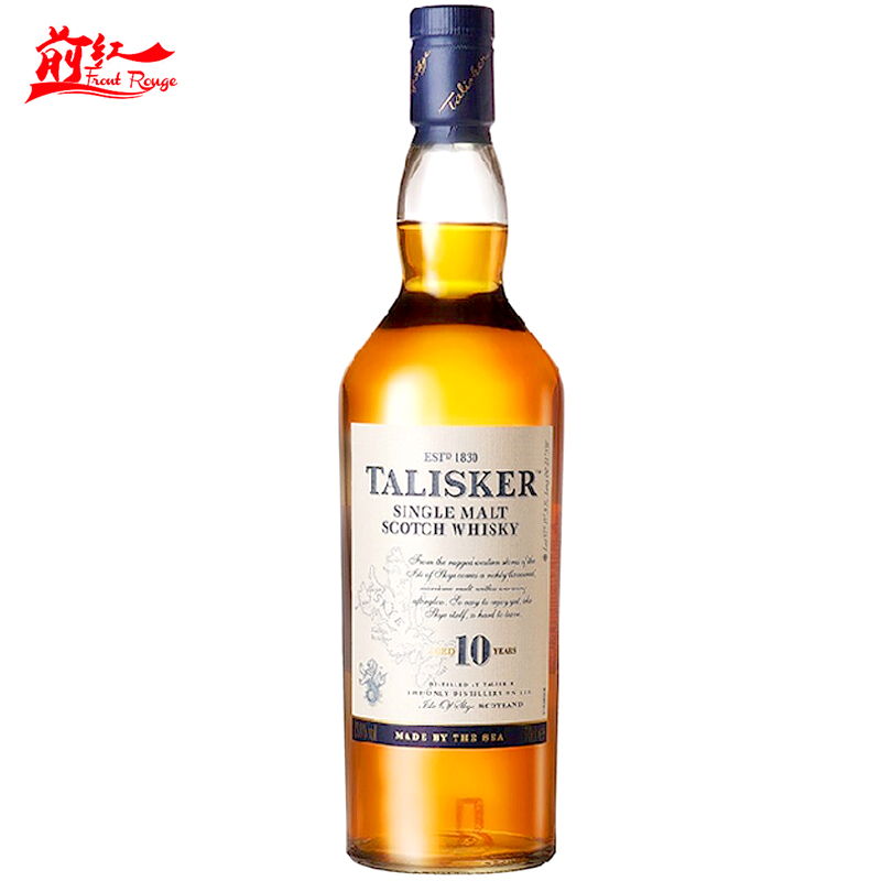 英国进口TALISKER/泰斯卡10年单一麦芽威士忌700ml 45度烈酒 前红 - 图1