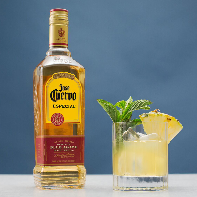 墨西哥原装进口Jose Cuervo豪帅金快活龙舌兰750ml特基拉正品洋酒-图0