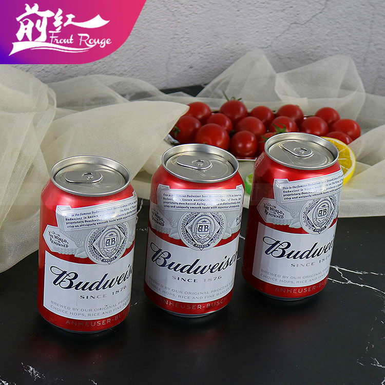 Budweiser百威啤酒经典醇正小麦啤酒罐装百威330ml12听/24听装 - 图2