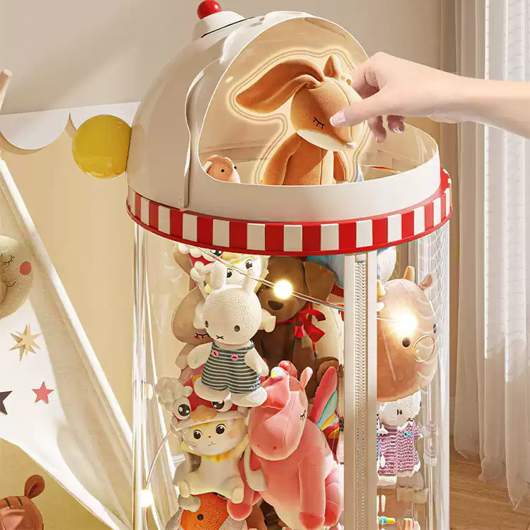 毛绒玩具收纳桶拉链款装娃娃的透明桶大容量儿童玩偶公仔防尘家用,淘宝优惠券,粉丝福利购,淘宝优惠卷