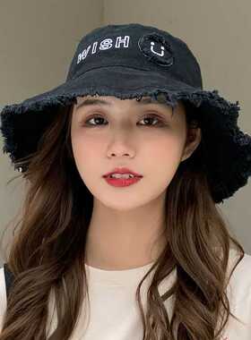 户外帽子大檐女遮脸防晒时尚夏天