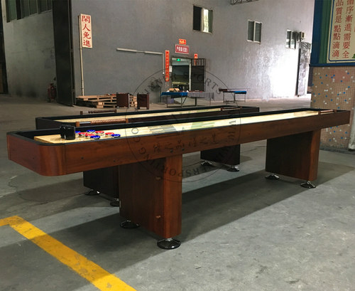 WM1201,3.6米标准沙弧球台家用沙弧球桌沙壶球台桌上沙狐球桌实木 - 图1