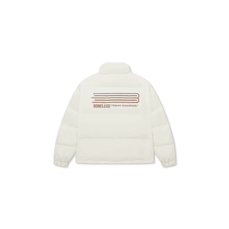 【蔡徐坤同款】BONELESS肌理感立领羽绒服90绒冬季宽松保暖外套