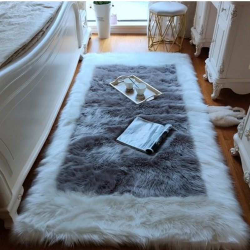 仿羊毛地毯长毛绒床边毯新款回形毯飘窗客厅简约茶几轻奢时尚地毯,淘宝优惠券,粉丝福利购,淘宝优惠卷