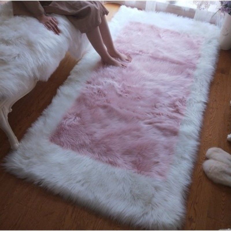 仿羊毛地毯长毛绒床边毯新款回形毯飘窗客厅简约茶几轻奢时尚地毯,淘宝优惠券,粉丝福利购,淘宝优惠卷