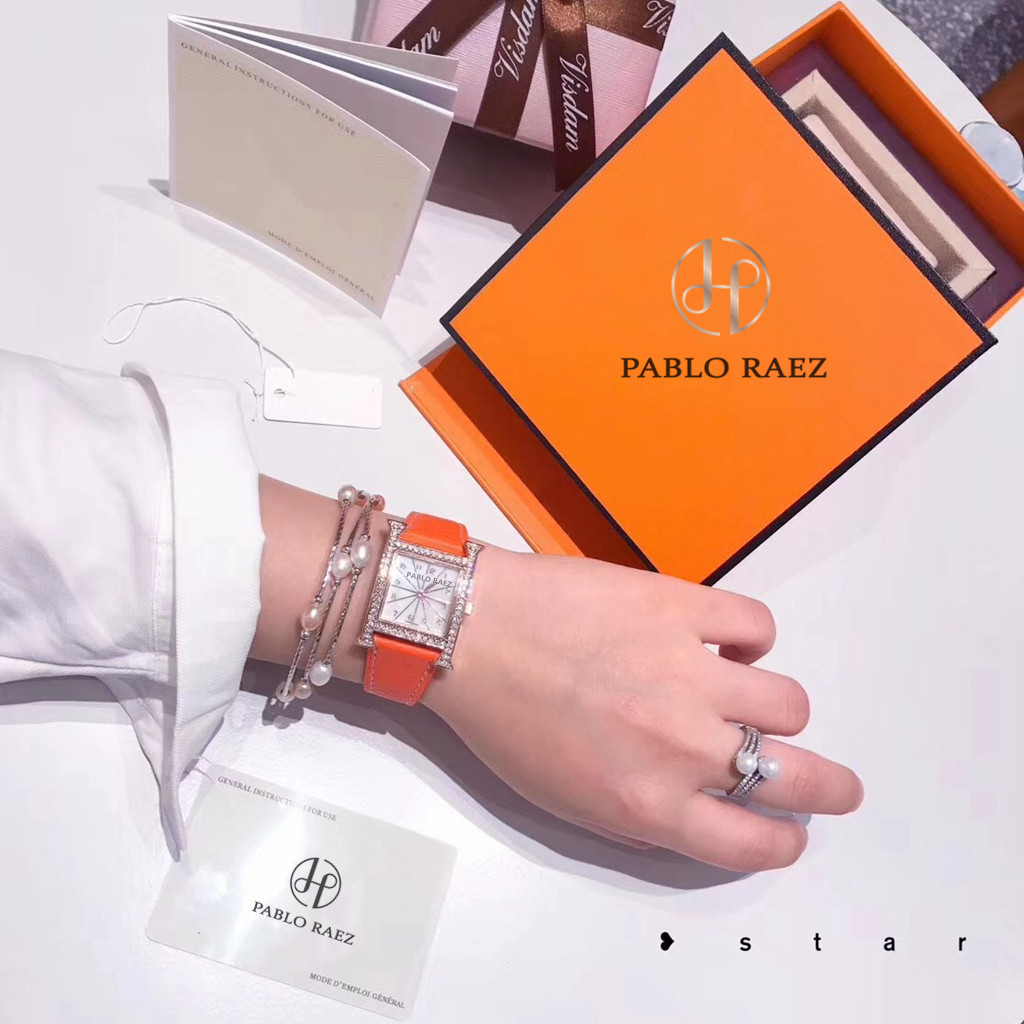 pr新品h表盘时尚数字刻度两针女表 PABLORAEZ国产腕表