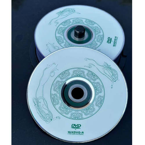 清华同方DVD-R DVD+R4.7G空白刻录光盘16x空白存储空白盘50片桶装 - 图0