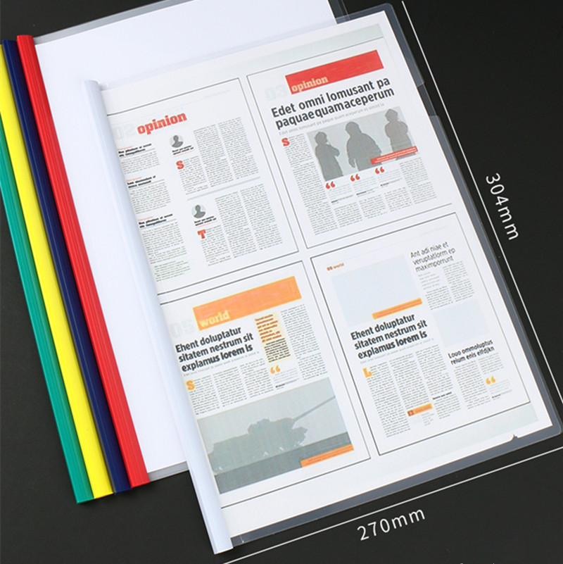 晨光A4抽杆夹文件夹5mm10mm15mm宽大容量拉杆夹资料单页夹报告夹 - 图3