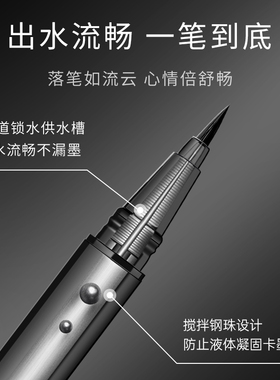 懒人家族防水秒速干精塑眼线笔