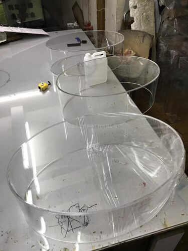 定制透明亚克力椭圆展示罩 有机玻璃圆柱形展示工艺品模型防尘罩 - 图1