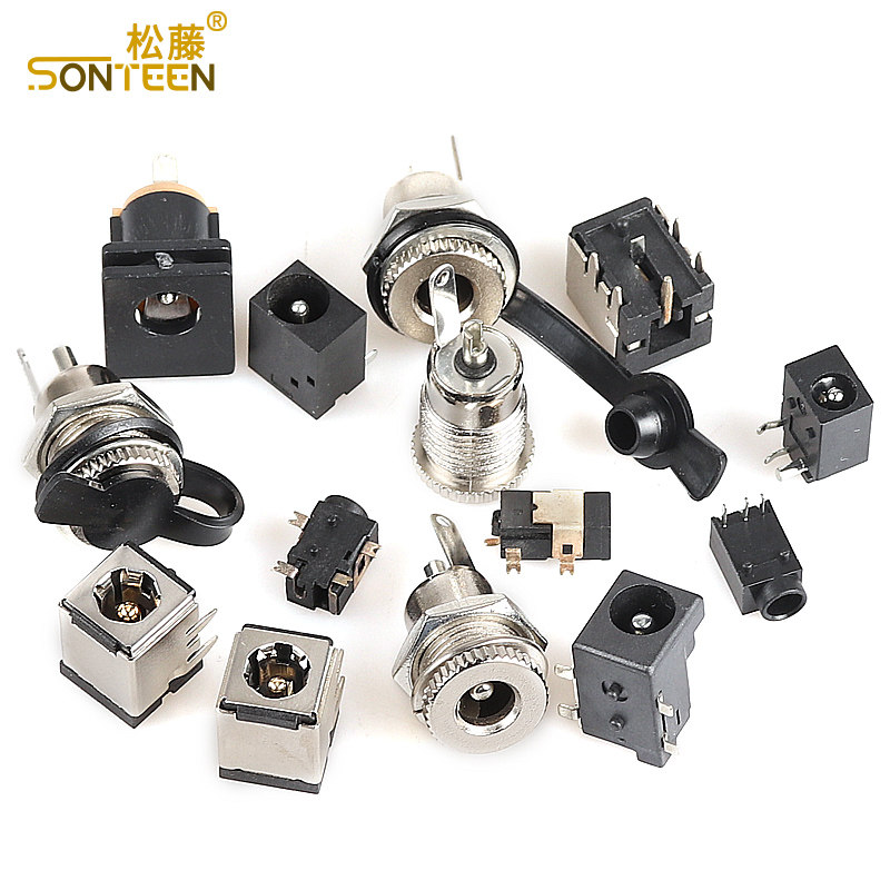 DC电源插座母座 5.5*2.1/2.5/3.5MM 099/003A/050/044/023/007B - 图0