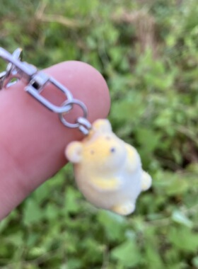 树脂植绒立体卡通可爱蛋壳小鸡兔