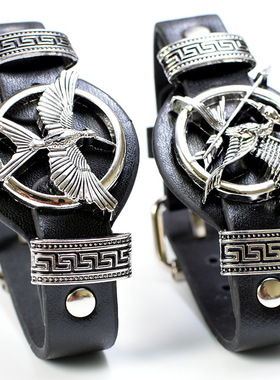 饥饿游戏 嘲笑鸟 手链 欧美 不锈钢手链 二次元动漫周边