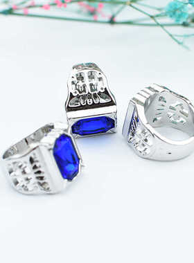 炫酷戒骷髅XUABANKAx镀925银中性